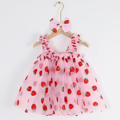 Berry First Birthday Dress, Birthday Strawberry Dress Bubble, Sweet One Dress, Strawberry Theme, Pink Gingham, Summer Outfit, Berry Dress