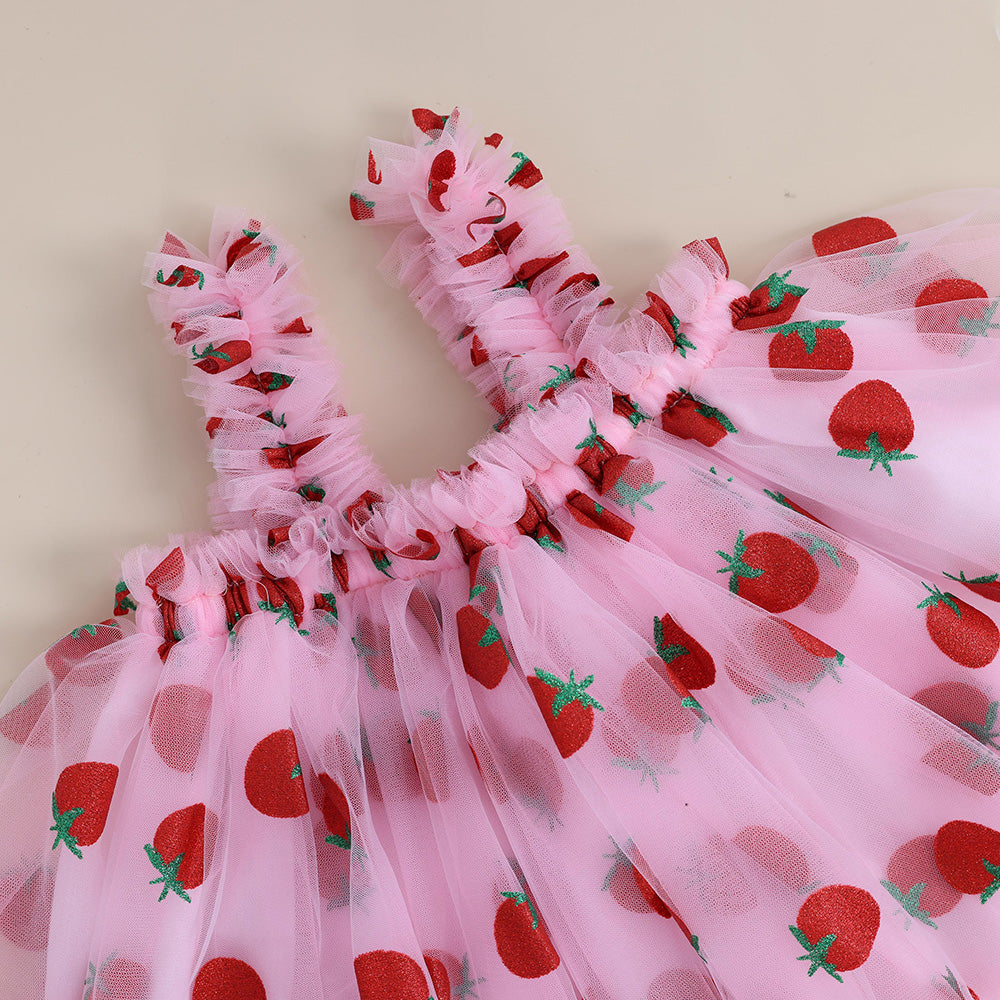 Berry First Birthday Dress, Birthday Strawberry Dress Bubble, Sweet One Dress, Strawberry Theme, Pink Gingham, Summer Outfit, Berry Dress