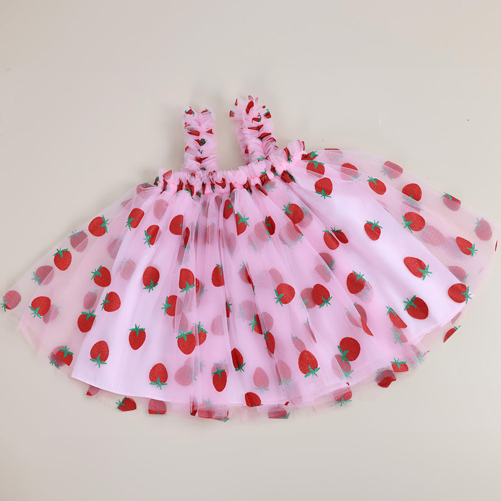 Berry First Birthday Dress, Birthday Strawberry Dress Bubble, Sweet One Dress, Strawberry Theme, Pink Gingham, Summer Outfit, Berry Dress